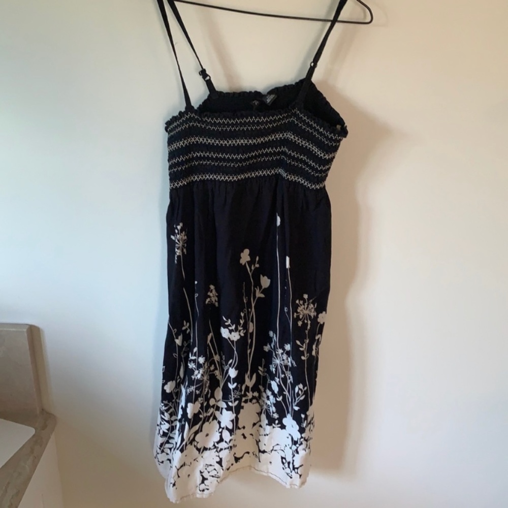 Ripe black& white midi sundress